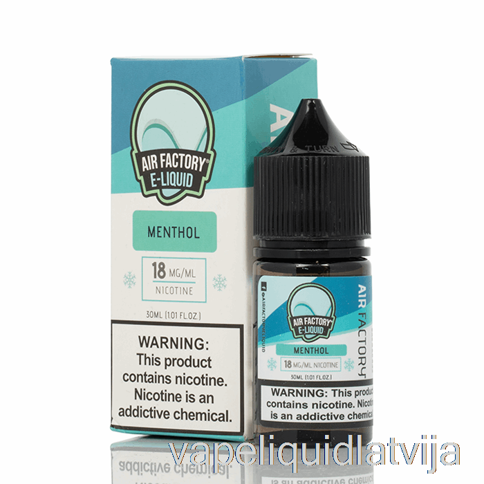 Mentols - Gaisa Rūpnīcas Sāļi - 30ml 18mg Vape šķidrums